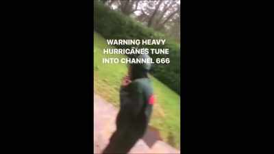 - Reporting live from Florida,
with the alleged hurricane... - Look At Me: XXXTENTACION