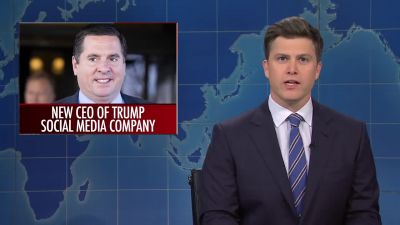 Representative Devin Nunez seen here
realizing a little came out on that one, - Saturday Night Live