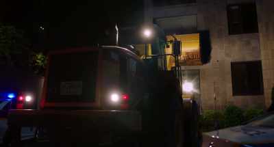 Residents of Unit 102,
please evacuate immediately. - The Girl on a Bulldozer