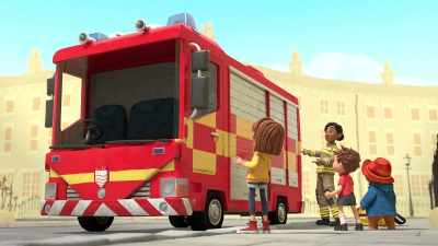 Retractable ladder,
a high-pressured independent hose. - The Adventures of Paddington