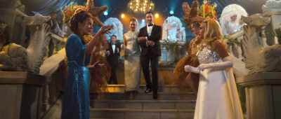 Retrieve him. The guests might grow
restless. Run along. I know how to host. - Palm Royale