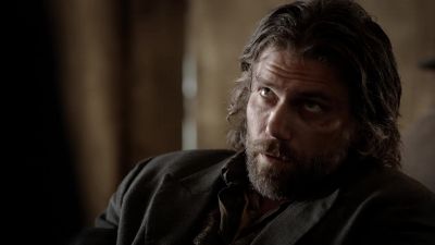 Reverend, you ain't
here for a drink, are you? - Hell on Wheels