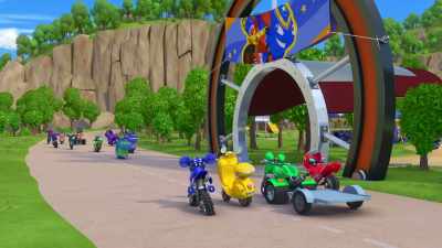 (revving and cheering) - Ricky Zoom