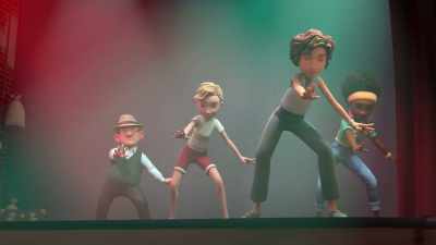-[rhythmic music on stereo]
-[Mrs. Brown] One, two, three, four… - The Adventures of Paddington