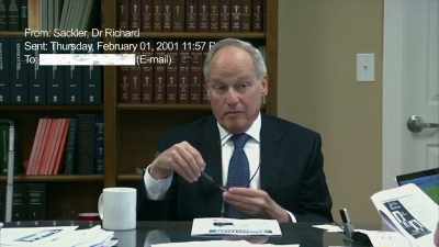 Richard Sackler,
he's angry, - The Crime of the Century