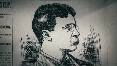 - [Richard] So in
1895 Roosevelt accepts - Theodore Roosevelt