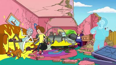 Rick, I'm back!
Wake up! Wake up! - The Simpsons