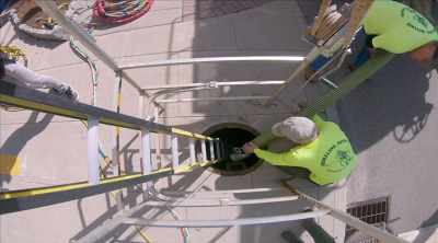 Rick is using
a top-of-the-line - Sewer Divers