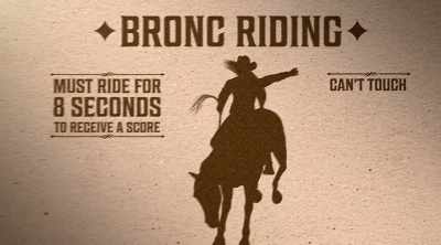 Rider's gotta stay on for eight seconds - How to Be a Cowboy