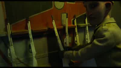 Rifles are loaded with paint. - Guillermo del Toro's Pinocchio