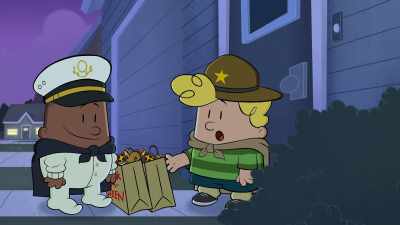 Right. And if we get arrested,
I hope we get an ocean-view cell. - The Spooky Tale of Captain Underpants Hack-a-ween