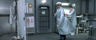 Right behind that screen. - Austin Powers in Goldmember