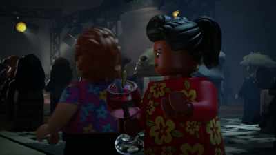 Right. (CLEARS THROAT) Okay.
Here I am, blending in. - Lego Star Wars Summer Vacation
