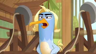 Right. Cover ourselves
in pudding and fight to the death? - Angry Birds: Summer Madness