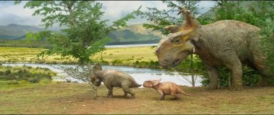 Right, Dad, got it!
Knock down the tree - Walking with Dinosaurs
