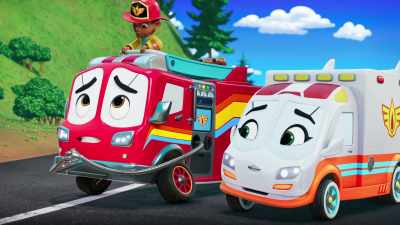 Right. Don't worry, Chef.
My dad's a trambulance, - Firebuds