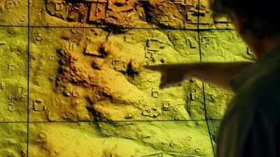 Right here, in the middle,
next to the plaza, - Lost Treasures of the Maya
