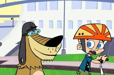 Right. If we go backwards,
we'll go back in time. - Johnny Test