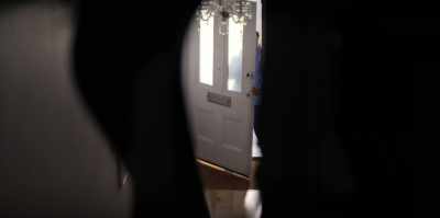 - Right. I'm in. Where do I go?
- In our room. - Trying