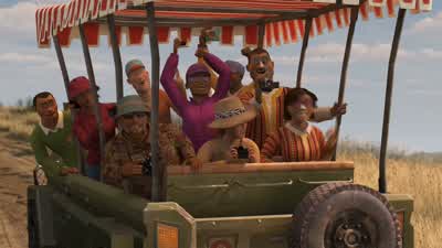 Right in the batteries. - Madagascar: Escape 2 Africa
