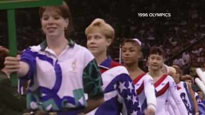 Right now,
we turn to women's gymnastics - Athlete A