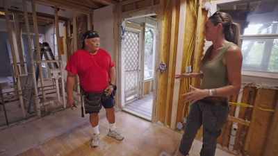 -Right.
-So, I feel like the wall - Why the Heck Did I Buy This House?
