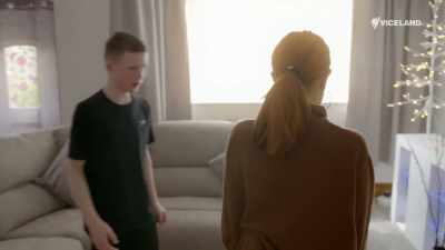Right, so, this is the lounge.
Oh, nice. Yeah, yeah, yeah. Perfect.
Quite new. - Stacey Dooley Sleeps Over
