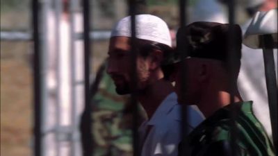 Right there.
they're bringing him out now. - NCIS