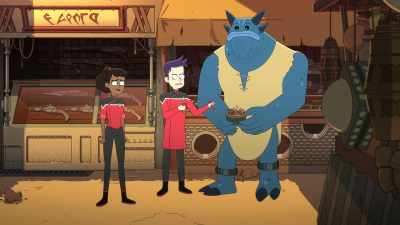 Right, and they communicate
through guttural tones. - Star Trek: Lower Decks