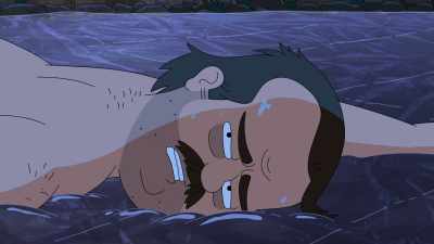 Right,
we plastic wrapped the lake, - Grimsburg