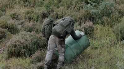 Right, if you can get that
drum down that stream to the road... - Celebrity SAS: Who Dares Wins