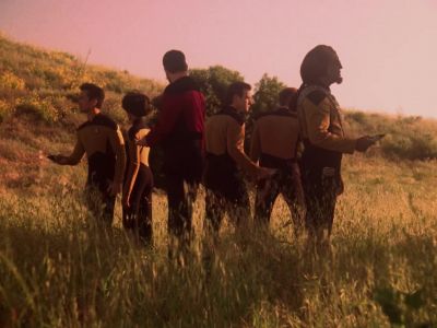 Riker to Enterprise.
We're on the surface. - Star Trek: The Next Generation