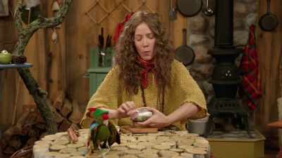 Rip open the abdominal cavity
with your fingers, - At Home with Amy Sedaris
