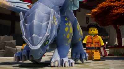 -[Riyu continues sniffing]
-[dramatic music] - LEGO Ninjago: Dragons Rising
