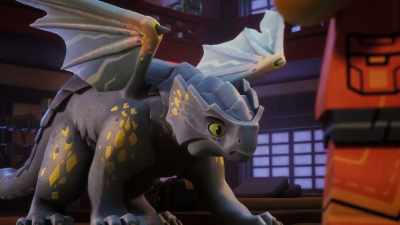 -[Riyu sniffing]
-[footsteps] - LEGO Ninjago: Dragons Rising