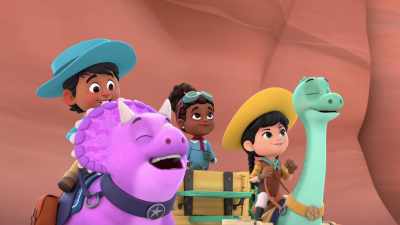 (roaring encouragingly) - Dino Ranch