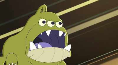 -[roaring]
-[kids whimper] - The Epic Tales of Captain Underpants in Space