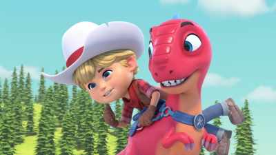 - (roaring lightly)
- I'm not giving up, Blitz! - Dino Ranch