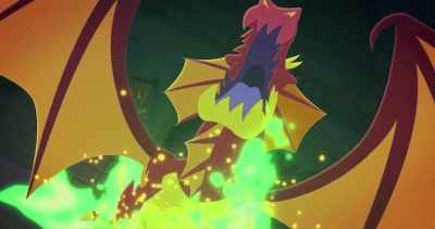(roaring, shrieking) - Legend of the Three Caballeros