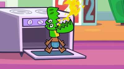 (Roars, fire whooshes)
- (Gasps) - Total DramaRama