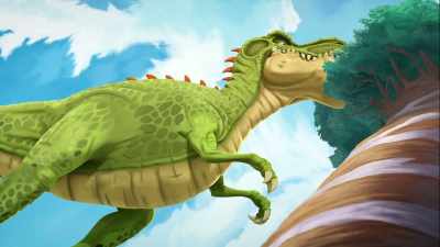 (roars gently) - Gigantosaurus