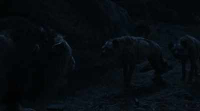 - (ROARS)
- (HYENAS WHINE) - The Lion King