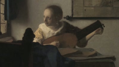 ROBERT LINDSAY:
A young woman sits by a window - Vermeer: The Greatest Exhibition