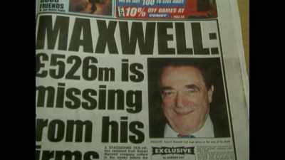 Robert Maxwell's business
empire is collapsing tonight. - Who is Ghislaine Maxwell?