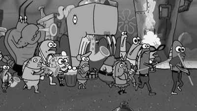 - [Robert] You never find
more beloved flag twirlers - SpongeBob DocuPants