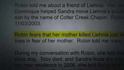 [Robin] I was able to talk to, um,
the cops and I told them that... - Unsolved Mysteries