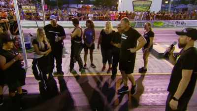 Robin Roberts
and Lizzy Musi, third pair. - Street Outlaws No Prep Kings Team Attack