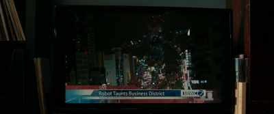 Robot Taunts Business District - Colossal