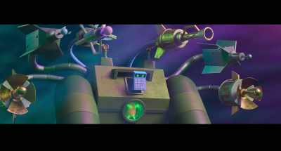 [robotic grunting] - Plankton: The Movie