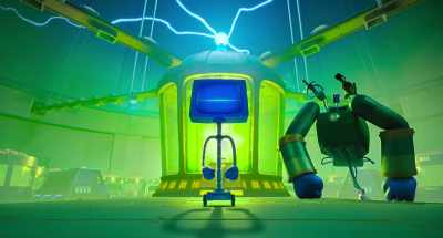 -[robotic laugh]
-[evil laugh] - Plankton: The Movie
